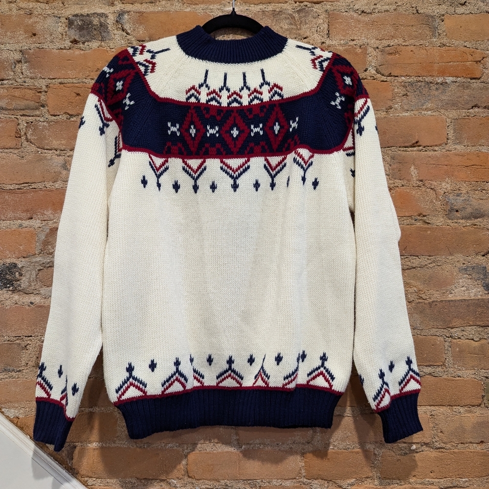 Vintage 70s/80s JC Penney Nordic Knit Acrylic Sweater